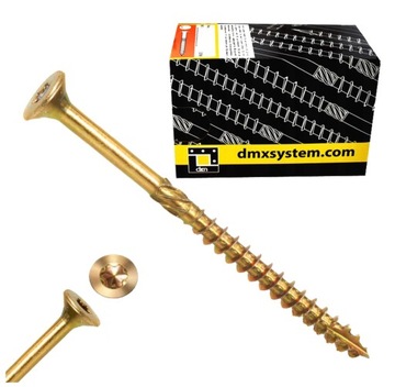 WKRĘTY CIESIELSKIE DO DREWNA 4x80 STOŻKOWE TORX 100szt CS 04080 DOMAX