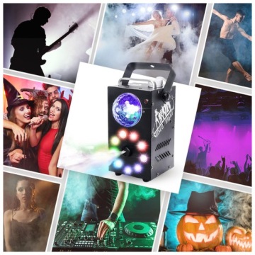 ДЫМОГЕНЕРАТОР ТУМАНО-ДЫМОЧНАЯ МАШИНА + СВЕТОДИОДНЫЙ СВЕТОВОЙ ЭФФЕКТ 9 СВЕТОДИОДОВ ДИСКОШАР