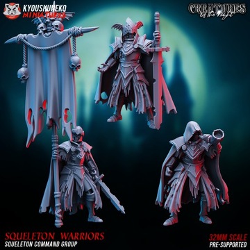 Squeleton Command Group x3 Kyoushuneko Miniatures