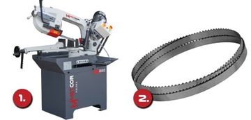 ЛЕНТОЧНОПИЛЬНЫЙ СТАНОК ДЛЯ РЕЗКИ МЕТАЛЛА CORMAK METCOR HBS260 260 мм КОМПЛЕКТ 400 В