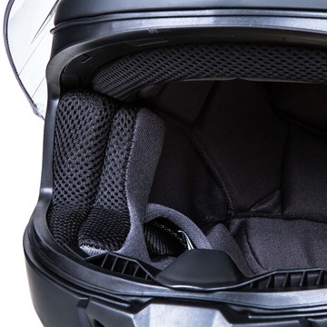 NAXA F25 S ЧЕРНЫЙ ВСТРОЕННЫЙ МОТОЦИКАЛЬНЫЙ ШЛЕМ