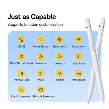 Емкостный телефонный стилус BASEUS Stylus Write 2 Lite со светодиодной подсветкой (в зависимости от версии