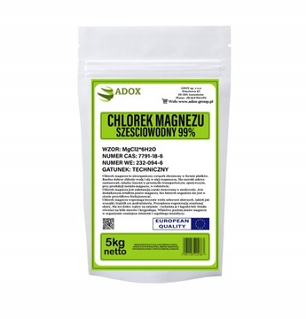 CHLOREK MAGNEZU SZEŚCIOWODNY 5kg CZDA 99%