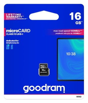 M1A00160R12 Karta pamięci microSD 16GB UHS-I Goodr