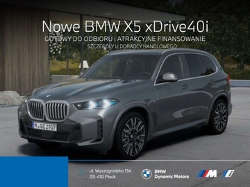BMW X5 G05 SUV Facelifting 3.0 40i 381KM 2025 BMW X5 xDrive40i 381 KM mHEV - Kamera 360 - M Sport - HarmanKardon - Od Re