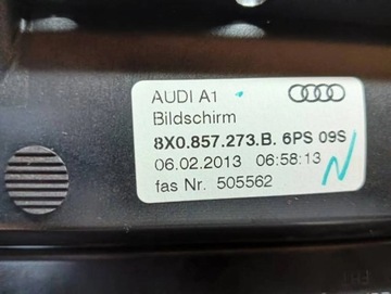 AUDI A1 DISPLEJ PANEL OBRAZOVKA 8X0857273B