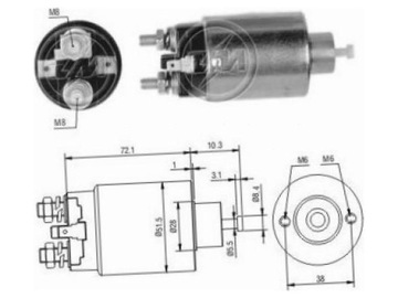 SPÍNAČ ELEKTROMAGNETICKÝ STARTÉR ERA ZM697