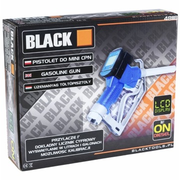 CPN ПИСТОЛЕТ ТОПЛИВОРАСПРЕДЕЛИТЕЛЬ ДЛЯ ЗАПРАВОЧНОГО НАСОСА СЧЕТЧИК ЖК-дисплей НА ЧЕРНОМ