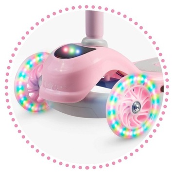 HULAJNOGA TRÓJKOŁOWA RICOKIDS PIKO - RÓŻOWA