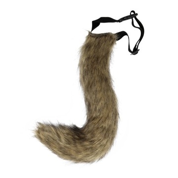 COSPLAY FURRY WŁOCHATY OGON NA GUMCE LIS FUTRZAK 50 cm
