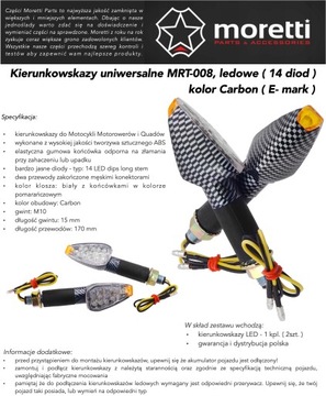 Универсальные указатели поворотов 008 LED 14 Угольные диоды