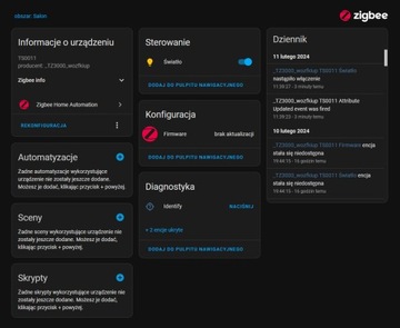 Przekaźnik ZigBee 16A na szynę DIN włącznik ON OFF TUYA Smart Life HA