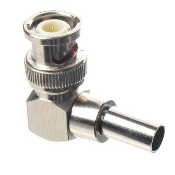 УГЛОВОЙ РАЗЪЕМ BNC RG 59, ЗАЖИМАННЫЙ НА АНТЕННОМ КАБЕЛЕ