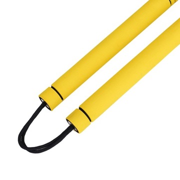 Кунг-фу Нунчаку Китайские нунчаки Удобная ручка ПВХ Желтый