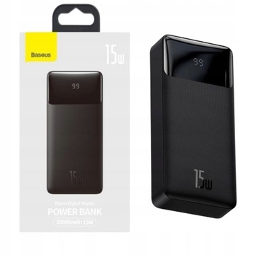 POWERBANK 20000 mAh BASEUS 15W SZYBKIE ŁADOWANIE