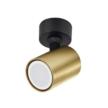 KINKIET SPOT CZARNO ZŁOTY REFLEKTOR LIGHT PRESTIGE SNOW LP-731/1W GD