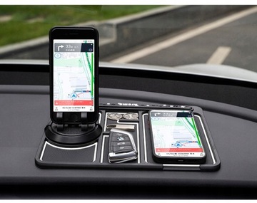 Podkładka telefon ANTYPOŚLIZGOWA do samochodu 4w1