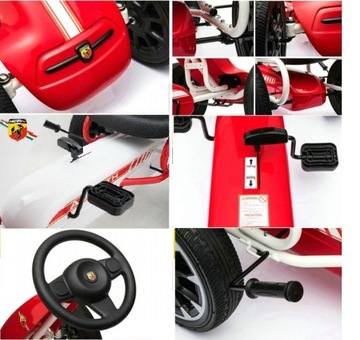 BIG GOKART ABARTH 3-8 ЛЕТ ИЗ ПЕНЫ ПЕДАЛИ ЛИЦЕНЗИЯ НА КОЛЕСА EVA