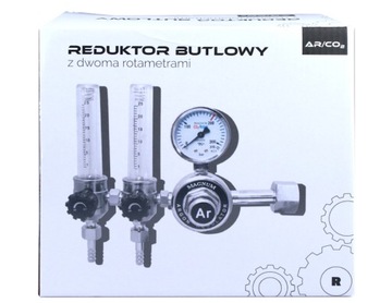 РЕДУКТОР ЦИЛИНДРОВ CO2 с аргоном и 2 ротаметрами MAGNUM