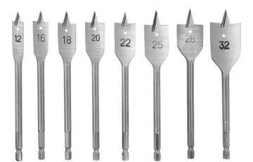 СВЕРЛА ПО ДЕРЕВУ С ПЛОСКИМ ПОЛОЖЕНИЕМ 12-32 НАБОР СВЕРЛ С ШЕСТИГРАННЫМ ПОЛОЖЕНИЕМ