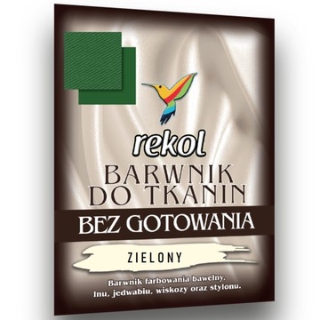 REKOL BARWNIK DO TKANIN BEZ GOTOWANIA ZIELONY 15G