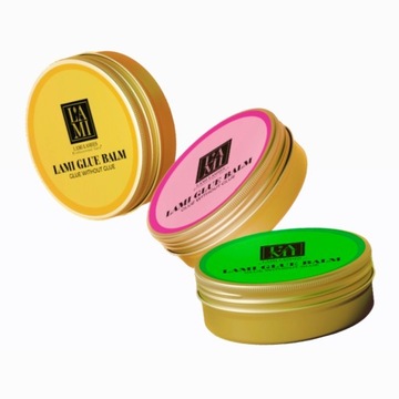 LAMI LASHES Balm glue klej bez kleju 5ml PEACH