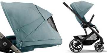 Коляска Cybex Balios S Lux 2.0 New 2023 Sky Blue (серо-коричневый каркас)