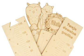 ДЕРЕВЯННЫЙ ЗАМЕР ВЫСОТЫ ДЛЯ СТЕНЫ КОРОЛЬ ЛЕВ СИМБА