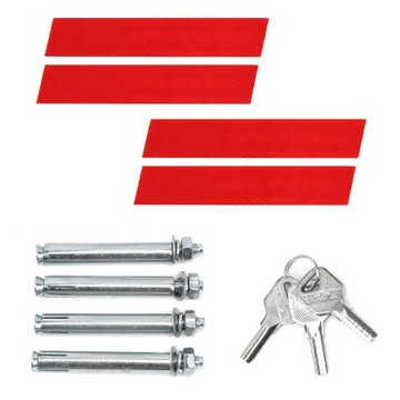 ПАРКОВОЧНЫЙ ЗАМОК ПАРКОВОЧНЫЙ СТОЙК СКЛАДНОЙ С КЛЮЧОМ-БАБОЧКОЙ