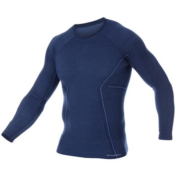 BLUZA BRUBECK ACTIVE WOOL LS12820 MĘSKA XXL