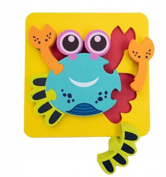 ПАЗЛ ИЗ МЯГКОЙ ПЕНЫ ЭВА, 4 ТИПА, 16X16 СМ