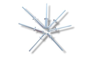 Nity zrywalne 6x12 100 alu-stal DIN 7337 ISO 15977