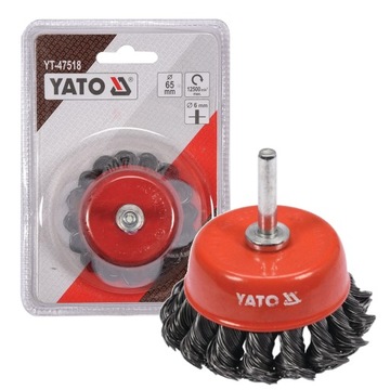 SZCZOTKA NA WIERTARKĘ STAL INOX 65mm YATO YT-47518