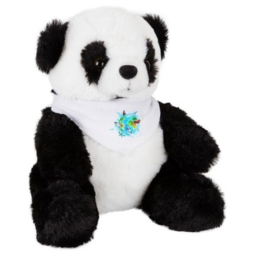 MASKOTKA PLUSZAK MIŚ PANDA LOGO REKLAMA NADRUK