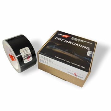TAŚMA DO DECHROMINGU Oracal 970RA. 3,5cmx10m. CZARNY POŁYSK klej kanalikowy