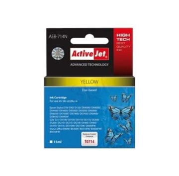 Чернила ActiveJet AEB-414N для Epson желтый (желтый)