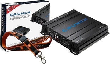 CRUNCH GPX600.2 wzmacniacz samochodowy 2-KANAŁOWY 600W / MOCY IDEAŁ NA SUBA