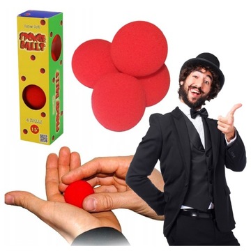 ILUZJA GĄBCZAKI KULKI SPONGE BALLS TRIK SZTUCZKA PIŁECZKI ZNIKAJĄCE W DŁONI