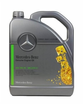 OLEJ SILNIKOWY MERCEDES MB 229.51 5W-30 5L ORYGINALNY ASO