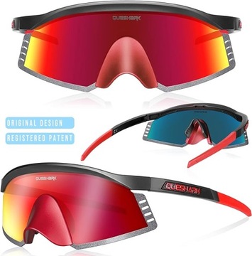 Okulary Queshark QE58 -02 ZEBRA SHARK