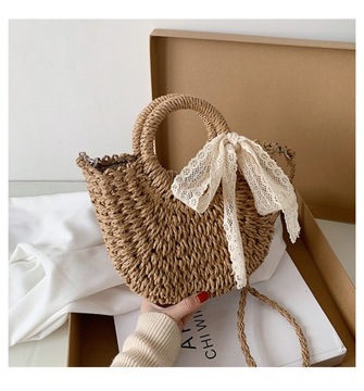 Сумка через плечо BOHO BASKET, плетеная