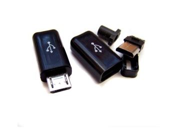 Wtyk micro USB typ B na kabel 5PIN