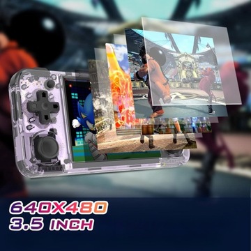 KRETRO ONSOLA PRZENOŚNA DO GIER RG35XX 3,5 CALA GIER MENU Z 64G