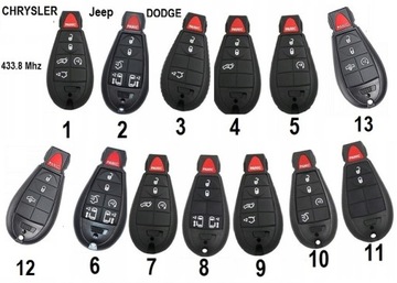 Ключ, Фобик - дистанционное управление Chrysler Jeep DODGE 2015+
