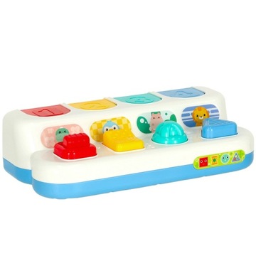 Развивающая аркадная игра Монтессори, наклейки, всплывающие животные POP-U