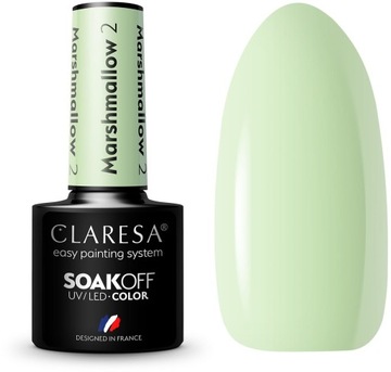 Claresa lakier hybrydowy MARSHMALLOW 2 pastelowy