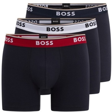 Hugo Boss 3 pary bokserki męskie spodenki ORYGINAŁ oryginalne coton streTch