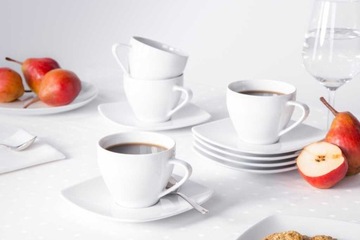 Serwis herbaciano-kawowy filiżanki porcelana MariaPaula Moderna 12 el.
