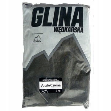 GÓREK GLINA ROZPRASZAJĄ ARGILE CZARNA 2kg WYSYŁ24h