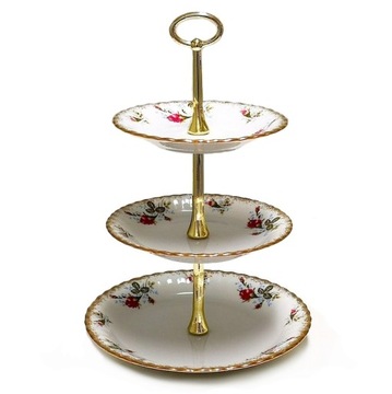 001 ETAŻERKA 3-el. IWONA CHODZIEŻ MALCER PORCELANA